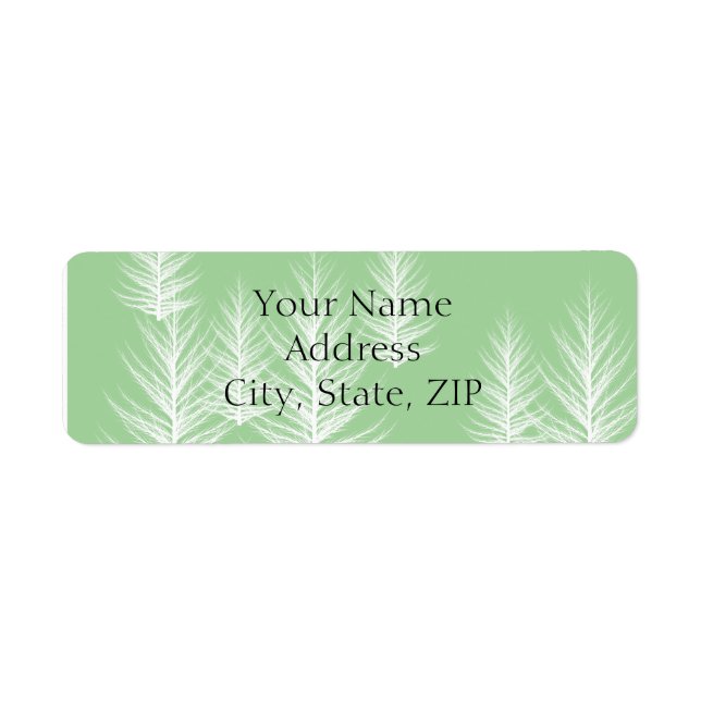 Modern Green Forest Anniversary Return Address (Front)