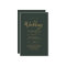 Modern Green Gold Budget Wedding Invites