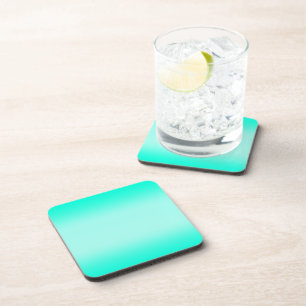 Modern Green gradient Watercolor nature pattern Coaster