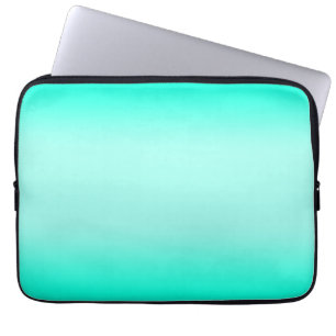 Modern Green gradient Watercolor nature pattern Laptop Sleeve