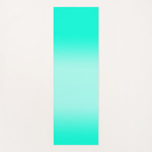 Modern Green gradient Watercolor summer nature Yoga Mat