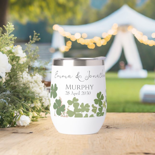  Modern Green Irish Leaf Clover Wedding   (Wedding)