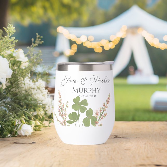  Modern Green Irish Leaf Clover Wedding   (Wedding)