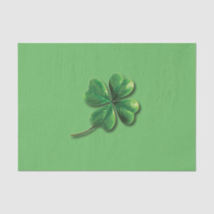 Modern Green Irish Shamrock   Tissue Paper
