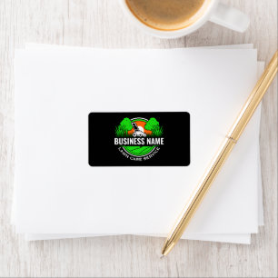 Modern Green Landscaping Lawn Care Label