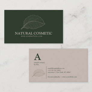 Modern Green Logo Business Card