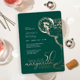 Modern Green Margarita Fiesta 50th Birthday Party