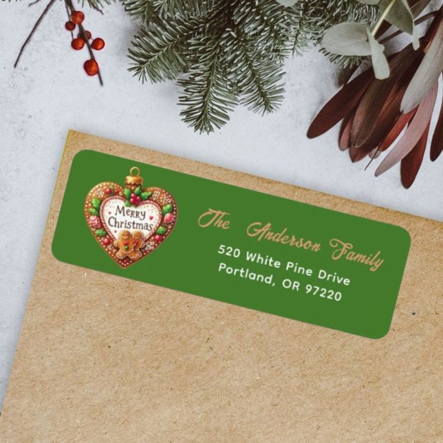 Modern Green Merry Christmas Heart Script  (Creator Uploaded)