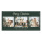 Modern Green Photo Collage Merry Christmas Cards