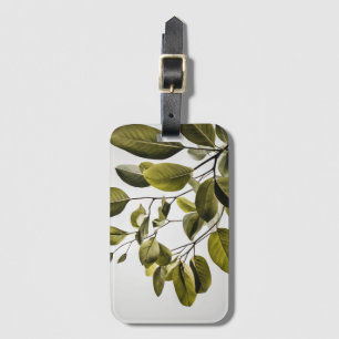 Modern Green Plant Art Luggage Tag