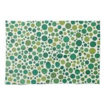 Modern Green Polka Dot Seamless Pattern