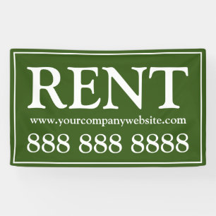 Modern Green Rental Business  Banner