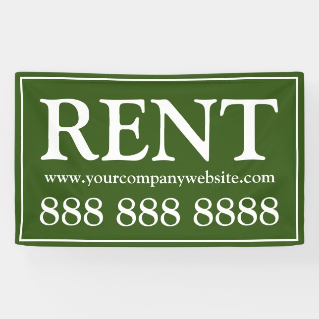 Modern Green Rental Business  Banner (Horizontal)
