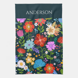 Modern Green Tea Towel