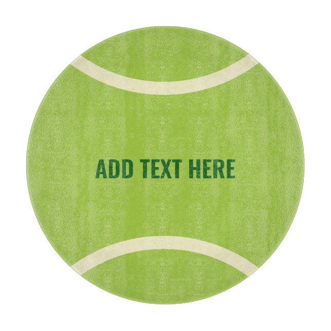 Modern Green Tennis Ball Gift Cutting Board (Front)