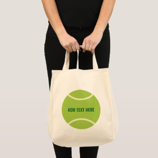 Modern Green Tennis Ball Gift Tote Bag