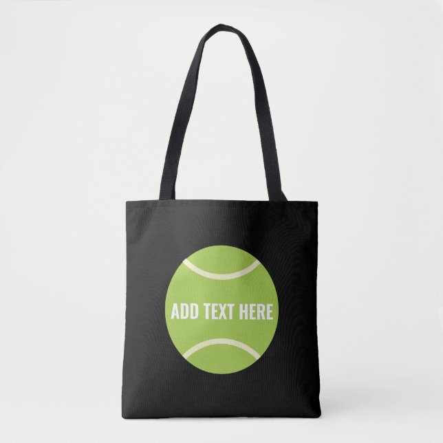 Modern Green Tennis Ball Gift Tote Bag (Front)