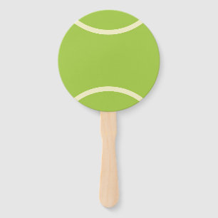 Modern Green Tennis Ball Party Hand Fan