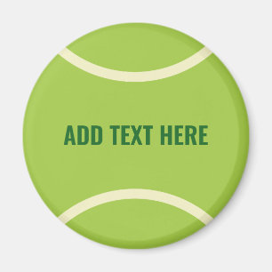 Modern Green Tennis Ball Party Magnet