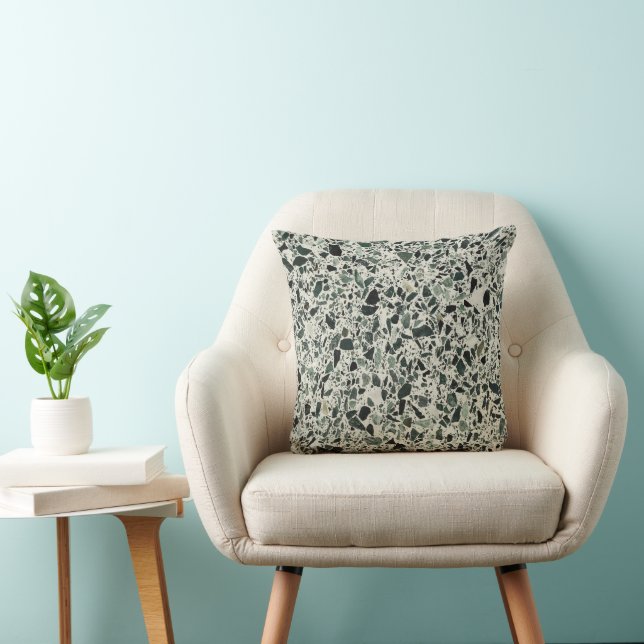 Modern Green Terrazzo Cushion (Chair)