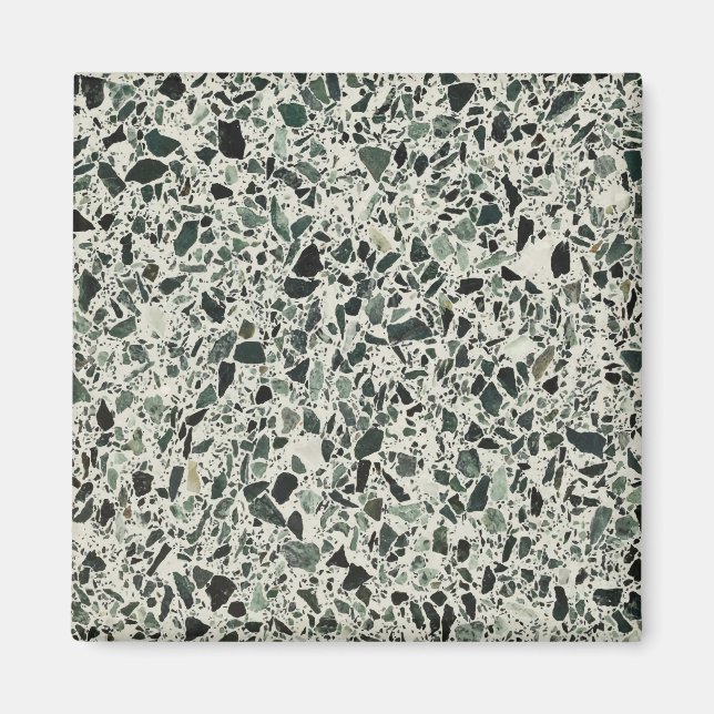 Modern Green Terrazzo Magnet (Front)