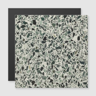 Modern Green Terrazzo Magnetic Invitation