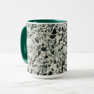 Modern Green Terrazzo Mug
