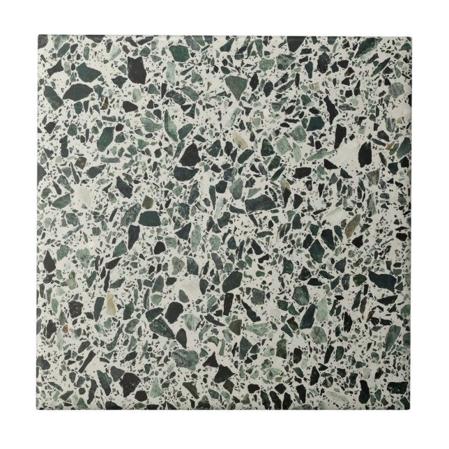 Modern Green Terrazzo Tile (Front)