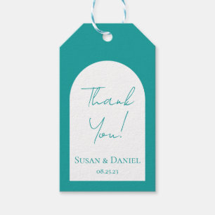Modern Green Thank You Gift Tags