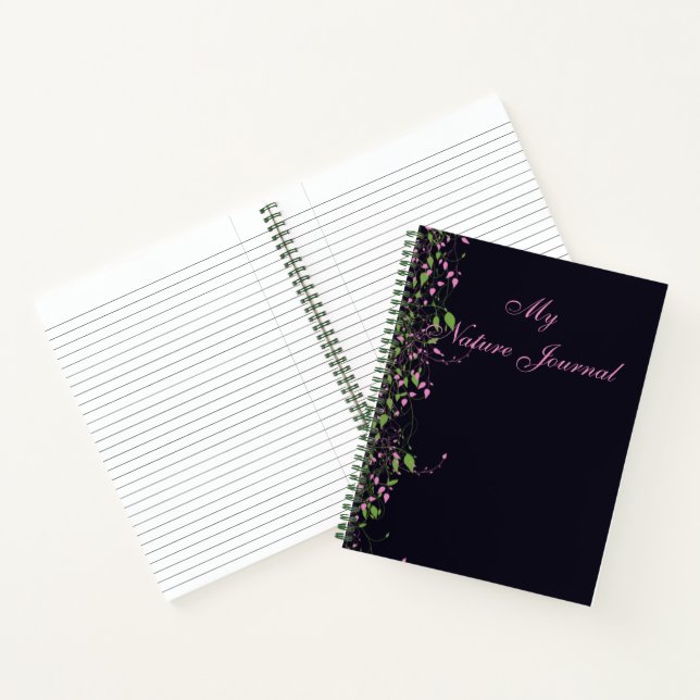 Modern Green Vine Nature Journal Notebook (Inside)