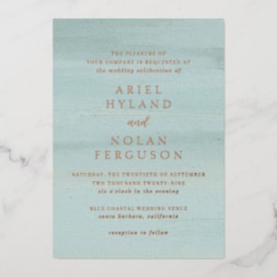 Modern Green Watercolor Elegant Wedding