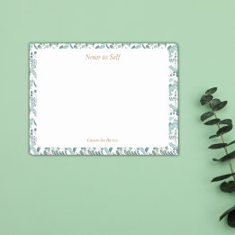 Modern Greenery Border Sticky Post-it Notes