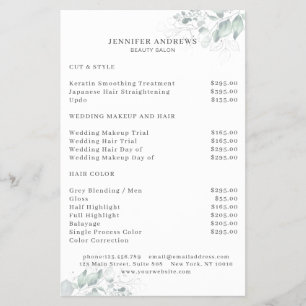 Modern, Greenery Flyer