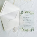 Modern Greenery Wedding  Acrylic Invitations<br><div class="desc">Modern Greenery Wedding Acrylic Invitations

See matching collection in our Niche and Nest Store</div>