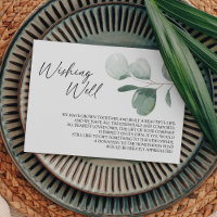 Modern Greenery White Wedding Wishing Well