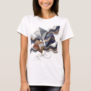 Modern Grey ABSTRACT ART Statement Design T-Shirt