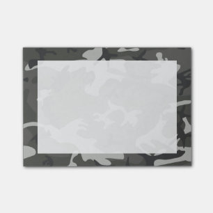 Modern Grey Abstract Camo Camouflage Post-it Notes