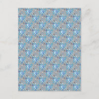 Modern grey and blue Holiday Snowflakes pattern