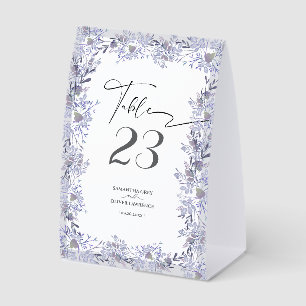 Modern Grey and Lavender Table Sign