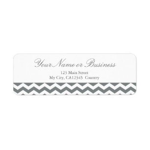 Modern grey and white chevron zigzag design custom