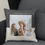 Modern Grey  & Beige | Family Photo | Home Gift Cushion<br><div class="desc">Modern Grey & Beige | Family Photo | Home Gift Pillows make for thoughtful and practical gifts, offering comfort and relaxation to the recipient. Here's a description of pillows as a gift: Give the gift of ultimate comfort and relaxation with these luxurious pillows. Crafted with the finest materials, these pillows...</div>