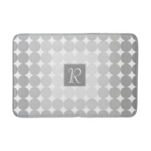 Modern Grey Circles Monogram