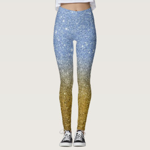 Modern Grey Glitter Sparkles Leggings