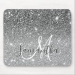 Modern Grey Glitter Sparkles Personalised Name Mouse Mat<br><div class="desc">Introducing the exquisite Modern Grey Glitter Sparkles with Personalised Name product, a stunning combination of contemporary design and personalised elegance. This product features a captivating backdrop in a modern shade of grey, exuding sophistication and style. The subdued yet chic colour sets the stage for the mesmerising sparkle of glitter, which...</div>