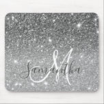 Modern Grey Glitter Sparkles Personalised Name Mouse Mat<br><div class="desc">Introducing the exquisite Modern Grey Glitter Sparkles with Personalised Name product, a stunning combination of contemporary design and personalised elegance. This product features a captivating backdrop in a modern shade of grey, exuding sophistication and style. The subdued yet chic colour sets the stage for the mesmerising sparkle of glitter, which...</div>