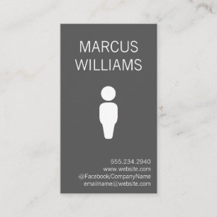 Modern Grey / Icon Business Card