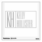 Modern Grey Initials & Name Logo