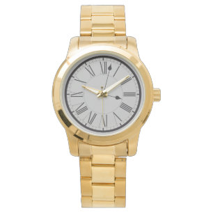Modern Grey Men's Gold Watch