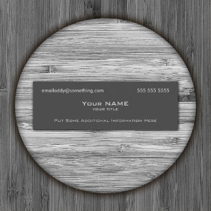 Modern Grey Mini Business Card