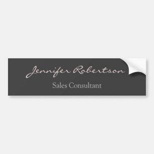 Modern Grey Misty Rose Plain Unique Bumper Sticker